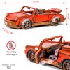 WOODEN.CITY Engineering DIY Wooden Model to Built - Model Car Kits - Premium 3D Wooden Puzzles for Adults - Detailed Model Kits for Enthusiasts and Collectors (Sport Car Model Kit 3D)