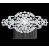 Women's Flower Austrian Crystal Bride Wedding Hair Comb Hair Accessories Art Deco Floral Bridal Side Combs Headpiece for Women, Brides Hair Accessories