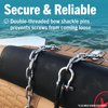 Stainless Steel Anchor Chain, Boat Anchor Chain, Anchor Chains for Boats, Stainless Anchor Chain, Double Boat Anchor Shackle Link Ends Marine Grade Boat Accessories 4 Ft Chain 3/16" Width