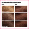 REVLON Colorsilk Beautiful Color Permanent Hair Color with 3D Gel Technology & Keratin, 100% Gray Coverage Hair Dye, 44 Medium Reddish Brown, 4.4 oz (Pack of 3)