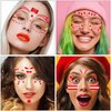 Canada Face Temporary Tattoos Canadian Flag Tattoos National Flag Fake Tattoos For Men Kids Women Red Maple Silver Star Tattoo Sticker for Canada Day Decorations Party Supplies Favors 10 Sheets