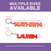 Bold Letter Personalized Keychain, 3D Printed Keyring, Custom Name, Personalised Party Favor, 3D Printed Keychain, Stocking Stuffer (Custom)