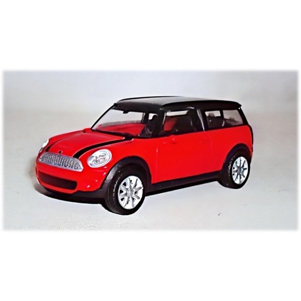 RASTAR 37300 1/43 Mini Die Cast Metal Toy Car - Officially Licensed Mini Clubman Die-Cast Model Car for Play and Display - Ideal Gift for Kids - Red