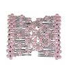 Ruihfas 5Pcs Easy Stretch Beaded Hair Combs Double Magic Slide Metal Comb Clip Hairpins for Women Hair Styling