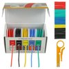 BOJACK 16 AWG Flexible Silicone Wire Electric Wire Hook up Wire Kit 300V Cables with Plus 20 φ4mm Heat Shrink Tubings and a Mini Wire Stripper(5 Colors 13.12Ft Each Color, 16AWG)