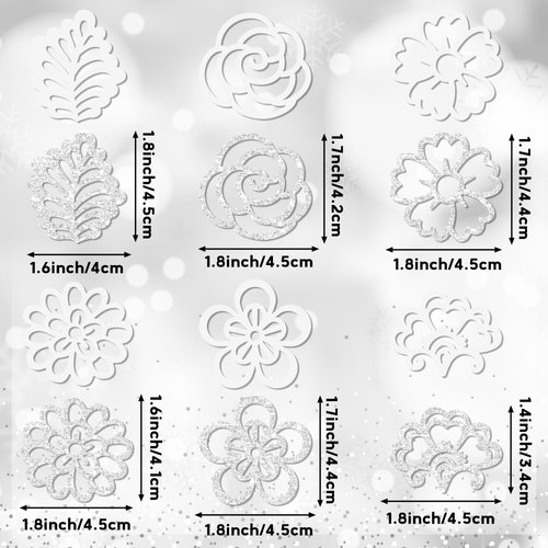 BeYumi White Lace Table Confetti - 300Pcs White Lace Flower Bridal Table Confetti Decorations Table Glitter Confetti White Paper Confetti Decor for Wedding Engagement Party Bachelorette Party Supplies