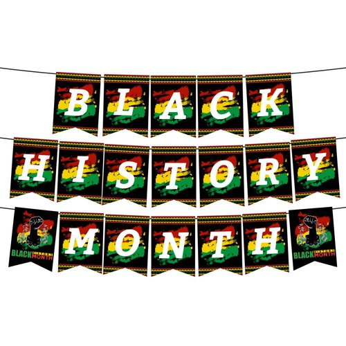 Black History Month Hanging Decorations, African American Banner, Black History Month Party Supplies, Black History Party Garland, Home Decor, Afro Sign Decorations