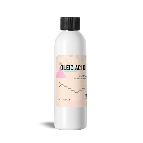 Pure Oleic Acid Cosmetic Grade - 8 Oz / 226 g - Organic Oleic Acid - Emulsifying Agent for Hair Care Products - Skin Care & Cosmetic Formulations & Soap Making - Lab Chemicals by Talsen Chemicals