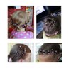 Suoirblss 30PCS Multicolored Mini Claw Hair Clips Crystal Rhinestone Barrette Hair Claw Clip Hair Bangs Pin Hair Accessories