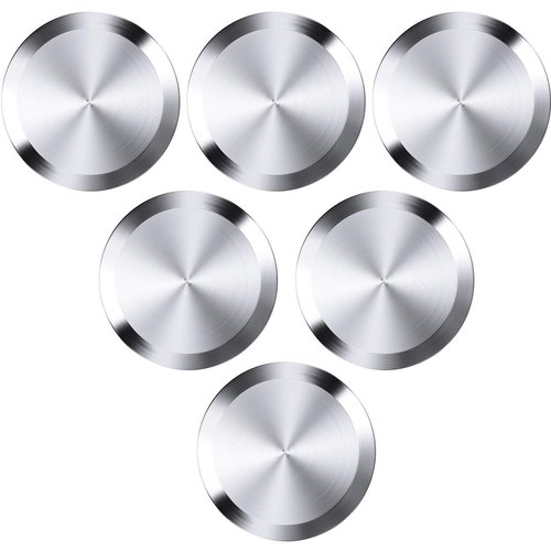 6 Pieces 1.5 Inch Sanitary Fitting Cap Stainless Steel 304 Sanitary End Cap Pipe Fitting Clamp Solid End Caps Blind Tri Caps Clamp for Dairy Products Food Wine Beverage Cosmetics Engineering