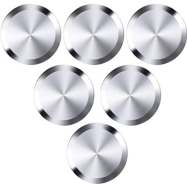 6 Pieces 1.5 Inch Sanitary Fitting Cap Stainless Steel 304 Sanitary End Cap Pipe Fitting Clamp Solid End Caps Blind Tri Caps Clamp for Dairy Products Food Wine Beverage Cosmetics Engineering