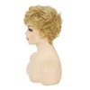 Beweig Short Curly Blonde Wigs for White Women Natural Looking Synthetic Heat Resistant Fiber Wig for Daily Use With Wig Cap