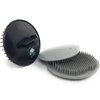 G.B.S Head Shampoo Scalp Massager Brush and Soft Palm Pocket Comb for All Hair Types, Pack of 3 (1 Black and 2 Gray) Made in U.S.A