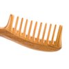 Hair Comb for Curly Hair - Breezelike Wide Tooth Wooden Detangling Comb - 8" Big Size No Static Natural Sandalwood Comb for Women and Men