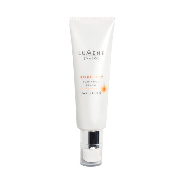 Lumene Nordic C Radiance Flash Day Fluid - Radiance Boosting Vitamin C Moisturizer for Face - Lightweight Hydrating Moisturizer + Face Primer for Makeup - Vegan Skincare (50mL)
