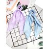 SUSULU Satin Hair Scarf Scrunchies with Long Tail Bowknot Hair Elastic Ribbon Hair Bands Women Girls Ponytail Holders Hair Accessories Pack of 16pcs Solid Colors