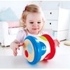 Hape Baby Drum | Colorful Rolling Drum Musical Instrument Toy For Toddlers, Rhythm & Sound Learning, Battery Powered (E0333), L: 5.9, W: 5.9, H: 5 inch