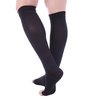 Doc Miller Open Toe Compression Socks Women and Men, 20-30 mmHg Toeless Compression Socks Women, Recovery Support Circulation Shin Splints Varicose Veins (Black, Medium)
