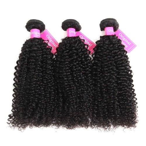 Original Queen 100% Brazilian Unprocessed Virgin Kinky Curly Human Hair Weave 3 Bundles Deep Curly Hair Extensions Mixed Length 16 16 16inches