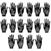 Henna Tattoo Stencil Kit 165+pcs, 23 Sheets Henna Stencils Glitter Airbrush Reusable Temporary Tattoo Stencils Indian Arabian Realistic Tattoo Stickers for Face Body Paint DIY