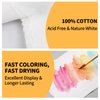 ZAYOUAU 100 Sheets Watercolor Paper, 6 x 8 inch White Cotton Handmade Paper 300 GSM Rough Textured Paper Deckled Edge Paper for Watercolors/Wedding Invitations/Cards/Crafts