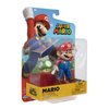 Super Mario Action Figure 4 Inch Mario Collectible Toy with 1 Up Mushroom Accessory
