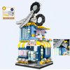 General Jim's Barber Shop Fun and Detailed 273 Piece City Modular Building Blocks Brick Playset or Model or Decoration Comes with Light Kit Fun for Teens and Adults