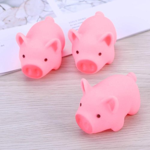 Kisangel Toddler Toys Baby Bath Toys 0-3 Months 10 Pcs Rubber Pig Toy Piggy Toys Baby Bathing Toys Bathtub Toys Bath Time Toys for Kid Baby Children Baby Bathtub