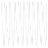 FoRapid 0.3mmx20cm Steel Wire Flexible Durable Collapsible Big Eye Embroidery Beading Needles Easy Threading Sewing Needles Open End for Any Thread Size Jewelry Making 10cm/4in(Folded Length) 10 pcs