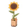 ROBOTIME 3D Puzzles Wooden Flower Sunflower DIY Model Building Kit to Build for Adults Bouquet Botanical Collection Craft Brain Teaser Puzzle Creative Gift Home Decor