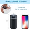Car Diffuser Humidifier Aromatherapy Essential Oil Diffuser USB Cool Mist Mini Portable Diffuser for Car Home Office Bedroom (Black)