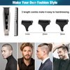 Hair Clippers for Men Professional, Cordless Beard Trimmer for Men, LED Display Rechargeable Hair Clippers Trimmer for Men Grooming Kit, Electric Hair Clippers for Barbers Haircut, Beard Cutting