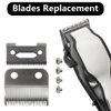 Pair of Cutting Blade and Guard Blade Replacement by BLUE ELF for Wahl Precision, for Precision Premium Smooth Cut Blade