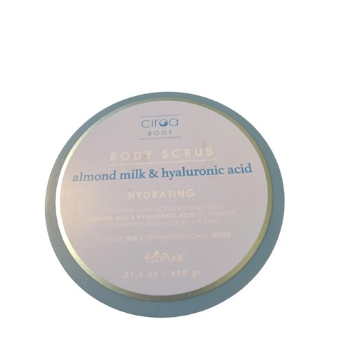 Hydrating Almond Milk & Hyaluronic Acid Body Scrub, Vegan, Silicone Free