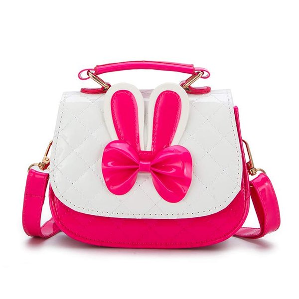 Suerico Cute Girls Purse Handbag Mini Cartoon Casual Messenger Shoulder Crossbody Bags (Rose red)