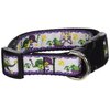 Mirage Pet Products Mardi Gras Nylon Ribbon Dog Collar, Medium