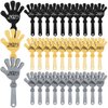 Gemscream 36 Pcs 2025 New Year Hand Clappers Noisemakers Glitter Hand Clappers Happy New Year Noisemakers Toy Plastic Clapping Hands for New Years Eve Graduation Birthday Party Supplies Favors, 7 Inch