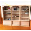 EatingBiting 1:12 Dollhouse Miniature Furniture Wooden Display Cabinet Bookcase Book Shelf Cabinet Wardrobe Model for Fairy Garden 23 x 17.9 x 2.8cm / 9.1 x 7.0 x 1.1inch