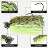TRUSCEND Swinging Jigs Fishing Lures with Teflon Coated Ultra Smooth Sharp BKK Hook, Multi-Color Skirted Bass Swim Jigs Tied with Stainless Wire, Weedless Bass Baits Fishing Jigs Easily Used