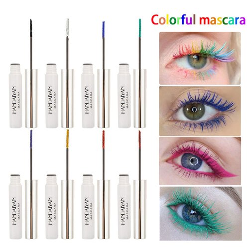 BONNIE CHOICE 9 Colors Colored Mascara Set for Eyelashes, Red Pink Purple Blue White Black Colorful Waterproof Mascara Charming Long Lasting Voluminous Mascara Eye Makeup Mother's Day Gifts for Women