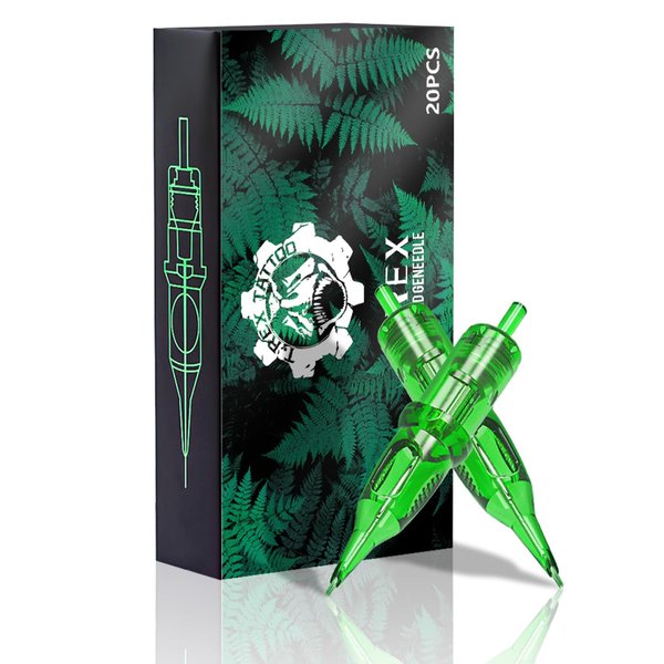 Ambition TREX Cartridges #12 Standard 7RL Disposable Tattoo Needles 7 Round Liner Long Taper 1207RL 20Pcs for Rotary Tattoo Machine Supply