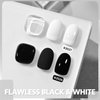 GAOY Black and White Gel Nail Polish, 2 Colors 16ml Soak Off UV Gel Polish Set for Nail Art DIY Manicure at Home