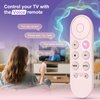 Voice Replacement for Google Chromecast Remote，for Google TV Remote Control & Google TV Streamer（Pink）