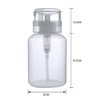 Biutee Cleaner Bottle Clear Bottle 1 PCS Push Down Empty Lockable Pump Dispenser Bottle for Nail Polish and Makeup Remover 200ml (1 PCS)