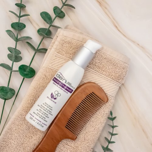 IDEN Bee Propolis Smooth Therapy Silkshine, Shine Serum, Controls Frizz, Argan Oil & Sweet Almond Oil, 4.2 fl.oz