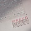 5D Embossed White Lace Bowknot Nail Art Stickers Pearl Bow Nail Stickers for Nail Art Supplies Retro Relief Bow Nail Decals Self-sdhsive Bow Stickers for Nails Ribbon Bows Nail Accessories for Women
