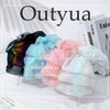 Outyua Blue Hair Bow Big Bow for Hair Tulle Light Blue Bow Colorful Barrette Hair Accessories for Women Girls