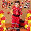 Firetruck Happy Birthday Party Banner Firemen Birthday Party Bunting Banner Flag Garland for Kids and Adults Fire Truck Theme Birthday Party Supplies For Boys Firefighter Fire Engine Rescue Party Decortaions