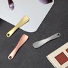 Hariendny 3 Pack Mini Metal Makeup Spatula Skin Care Cosmetic Spoon Reusable Applicator Tool Beauty Scoop Spatula for Face Mask Cream Lotions Moisturizers