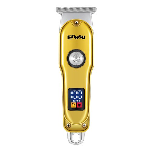 ENSSU Cordless Hair Clippers, Rechargeable T-Blade Trimmer with LCD Display, Professional Haircut & Grooming Kit for Men
